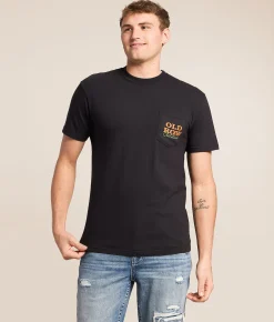 Old Row Outdoors Neon T-Shirt Black New