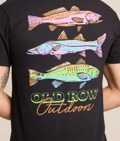Tops | Old Row Outdoors Neon T-Shirt Black