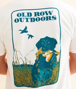 Old Row Outdoors Retriever T-Shirt White