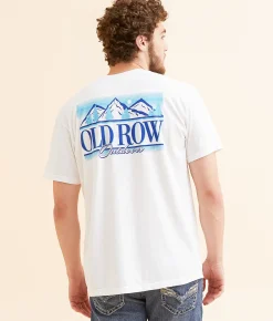 Graphic T-Shirts | Old Row Outdoors Snowcaps T-Shirt White