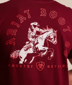 Ariat Outlaw Arches T-Shirt Cabernet New