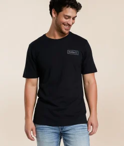 Tops|Graphic T-Shirts | Hurley Outline Slub T-Shirt Platinum