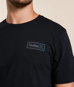 Tops|Graphic T-Shirts | Hurley Outline Slub T-Shirt Platinum