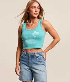 Salty Crew Out To Sea Tank Top Turquoise
