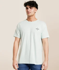 Tops|Graphic T-Shirts | Ariat Oval Barb T-Shirt Wan Blue