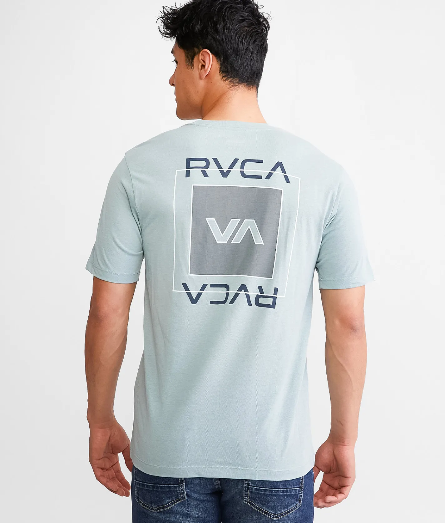 Graphic T-Shirts|Activewear | RVCA Overlays Sport T-Shirt Scrub Heather