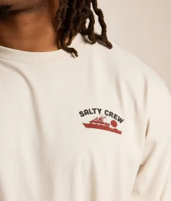 Tops|Graphic T-Shirts | Salty Crew Overnight T-Shirt Bone