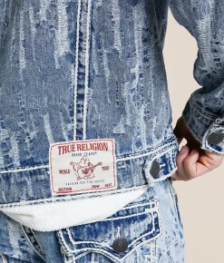 Tops|Coats & Jackets | True Religion Oversized Denim Jacket City Lights Light