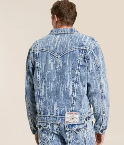 Tops|Coats & Jackets | True Religion Oversized Denim Jacket City Lights Light