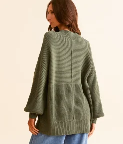 Tops | Daytrip Oversized Knit Sweater Cream