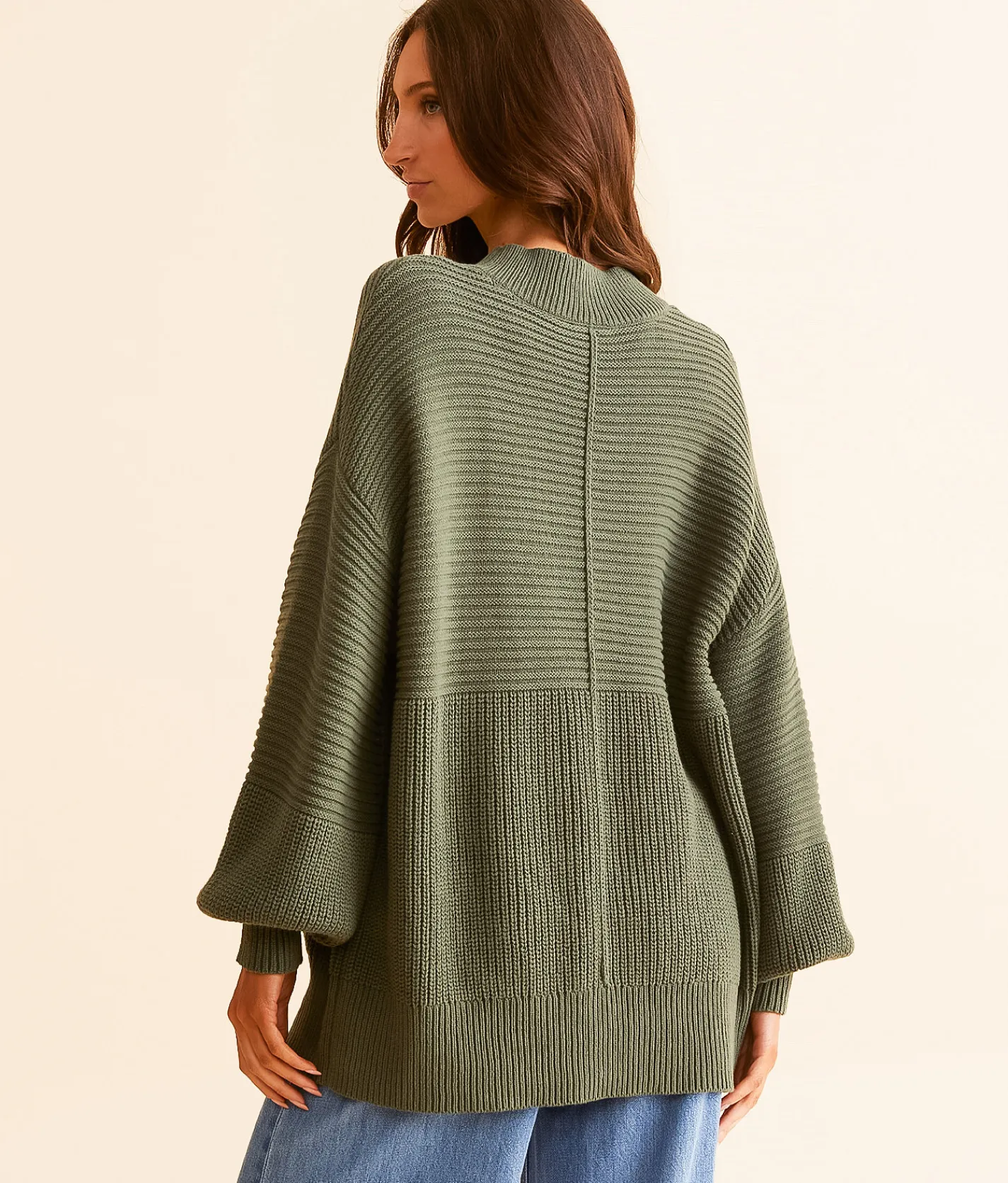 Tops | Daytrip Oversized Knit Sweater Cream