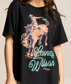 Tops | Wrangler® x Lainey Wilson Oversized T-Shirt Black