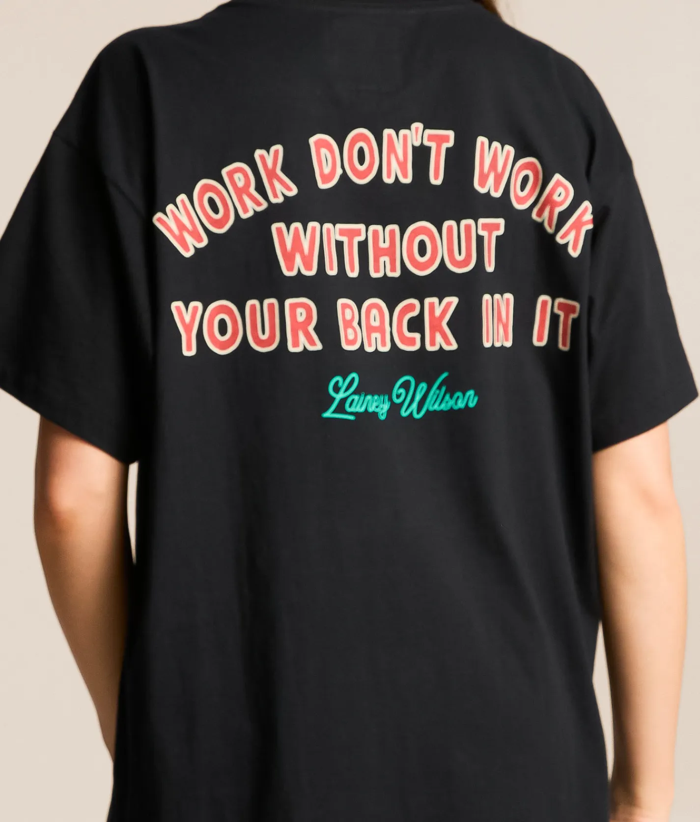 Tops | Wrangler® x Lainey Wilson Oversized T-Shirt Black