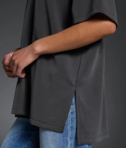 Buckle Black Oversized T-Shirt Ebony Hot
