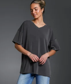 Buckle Black Oversized T-Shirt Ebony Hot