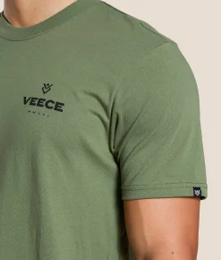 Veece Overspray T-Shirt Olive Heather Sale