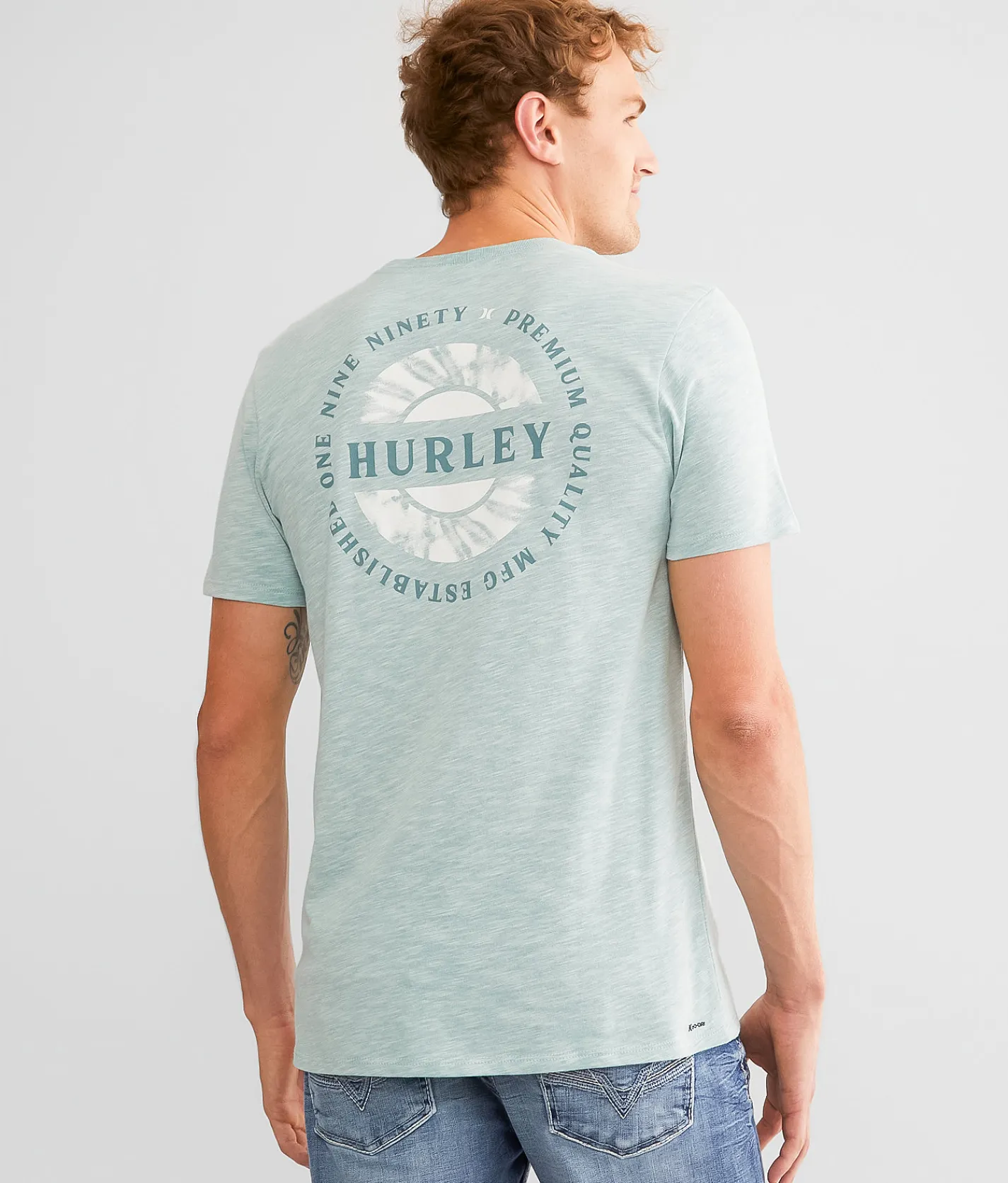 Hurley Over Under T-Shirt Teal Best