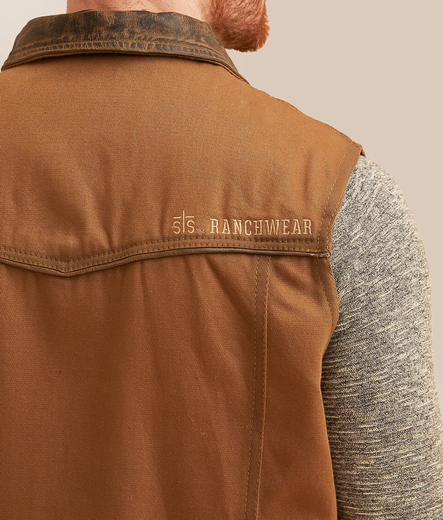 Tops|Coats & Jackets | STS Owen Canvas Vest Tobacco