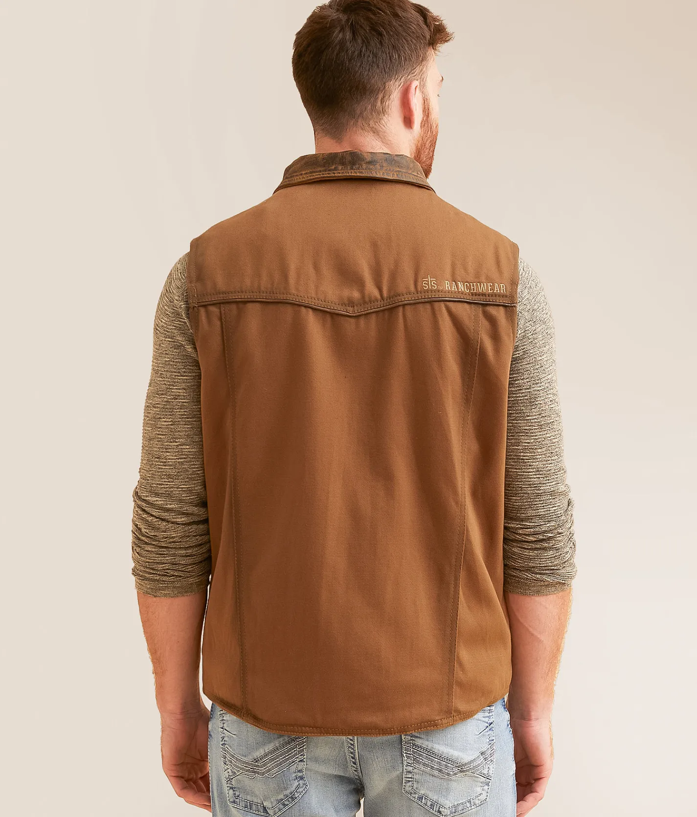 Tops|Coats & Jackets | STS Owen Canvas Vest Tobacco
