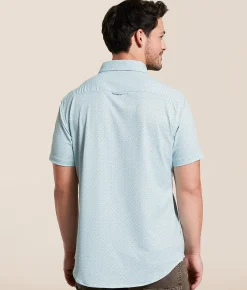 Tops | 7Diamonds Owen™ Textured Stretch Shirt Mint