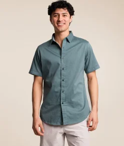 Tops | Departwest Oxford Standard Stretch Shirt Goblin Blue