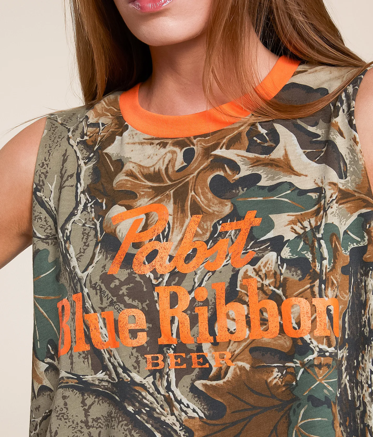 Bioworld Pabst Blue Ribbon Cropped Tank Top Camo New