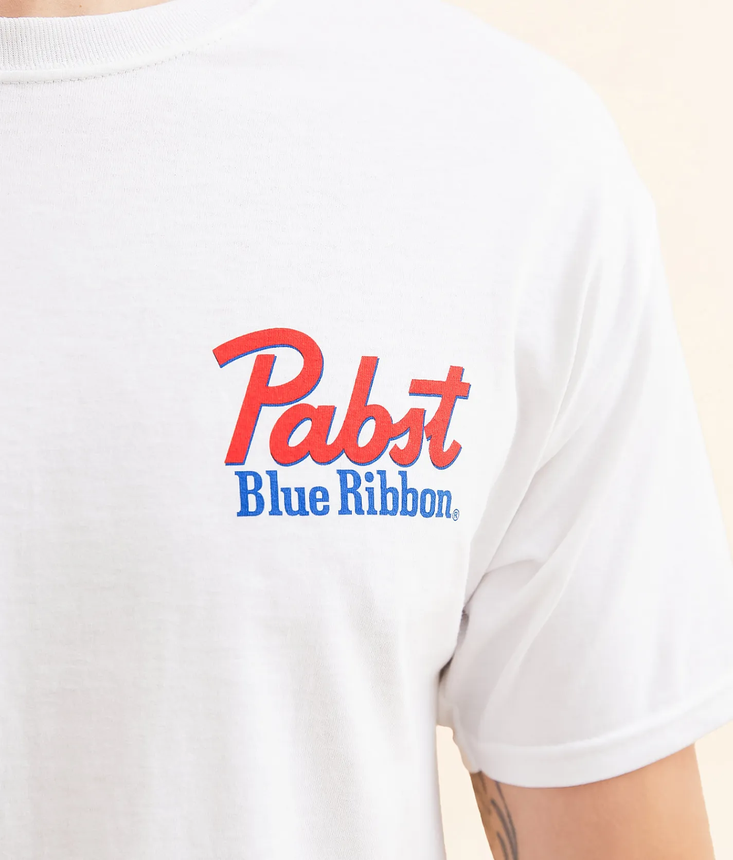 Graphic T-Shirts | Changes Pabst Blue Ribbon T-Shirt White