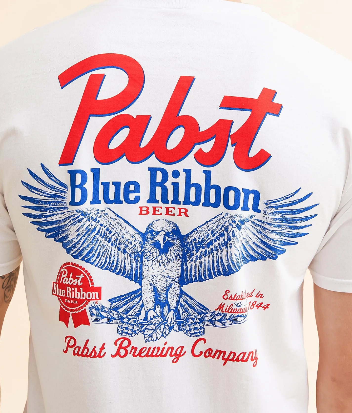 Graphic T-Shirts | Changes Pabst Blue Ribbon T-Shirt White