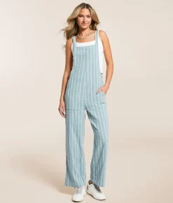 Rompers & Jumpsuits | Billabong Pacific Time Jumpsuit Blue Fog