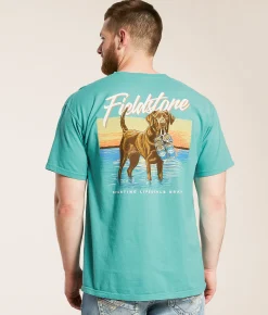 Fieldstone 6 Pack Lab T-Shirt Seafoam Discount