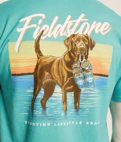 Fieldstone 6 Pack Lab T-Shirt Seafoam Discount