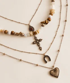 Accessories | Sterling & Stitch 4 Pack Western Necklace Set Gold