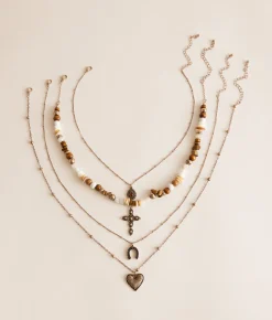 Accessories | Sterling & Stitch 4 Pack Western Necklace Set Gold