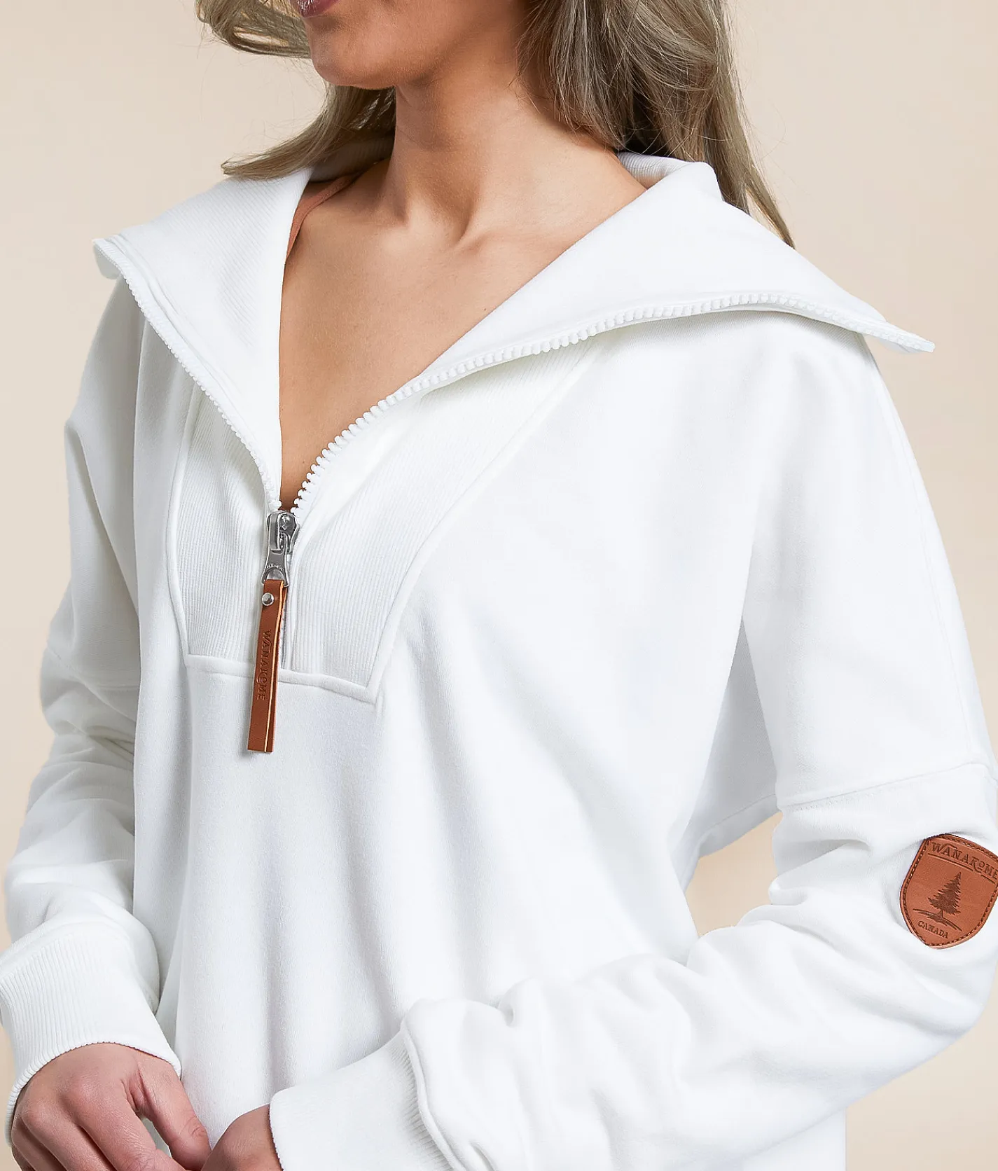 Tops | Wanakome Padma Half Zip Pullover Ivory