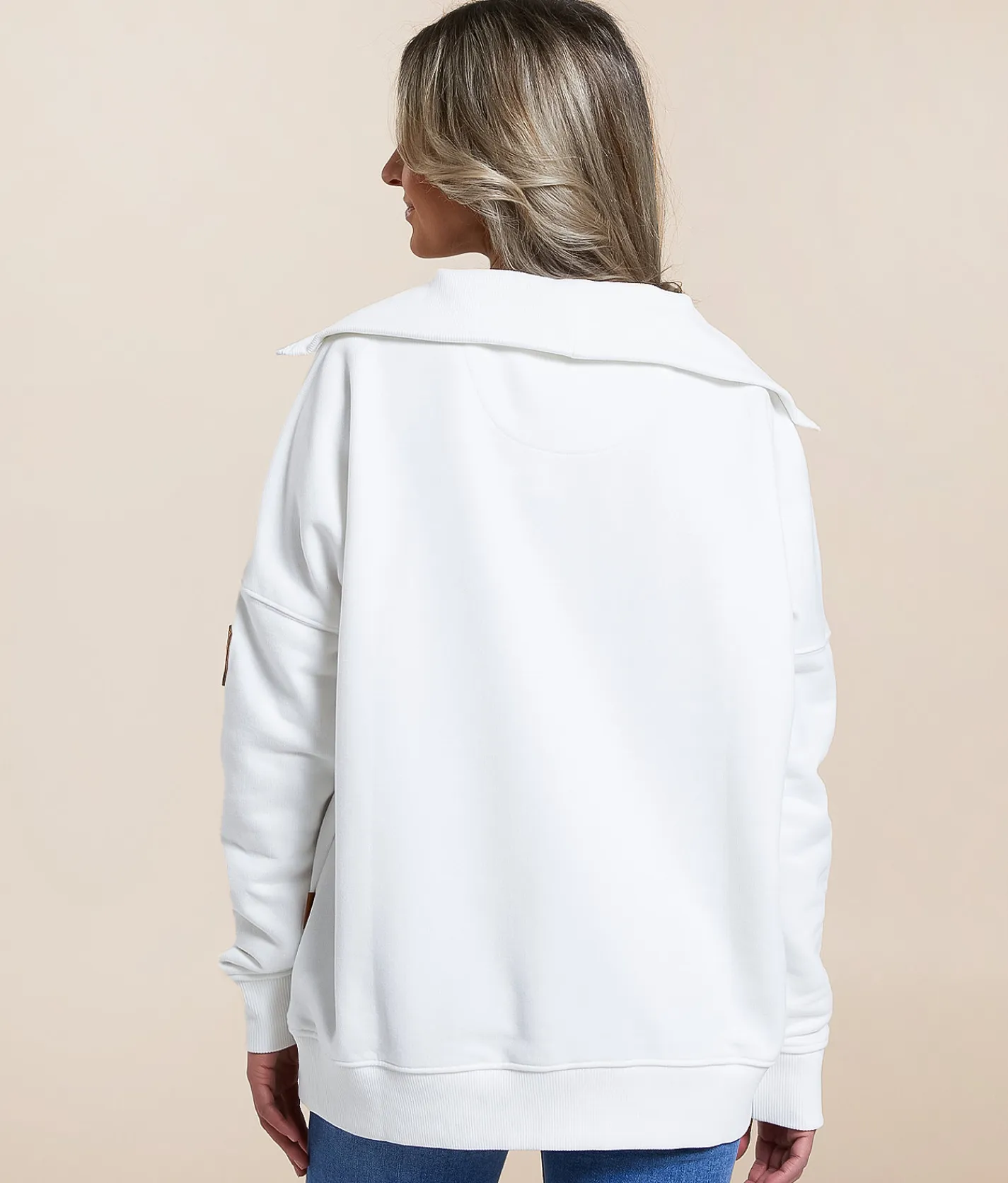 Tops | Wanakome Padma Half Zip Pullover Ivory
