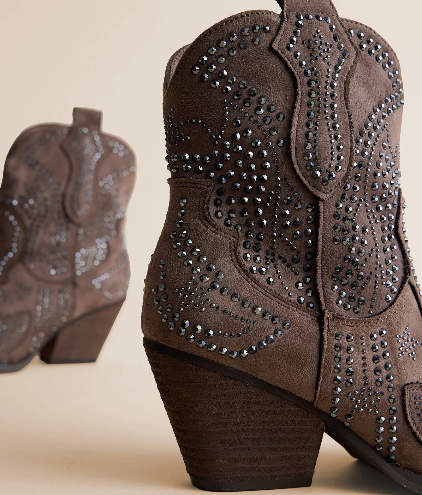 Shoes | Very G Paige Western Ankle Boot Taupe