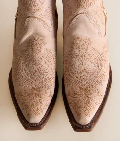 Shoes | Circle G by Corral Paisley Western Leather Ankle Boot White