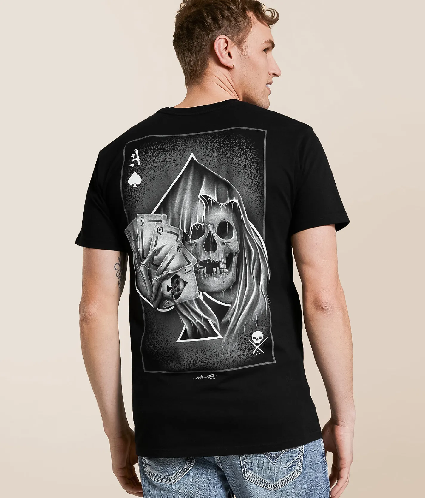 Tops|Graphic T-Shirts | Sullen Pala De La Muerte T-Shirt Jet Black