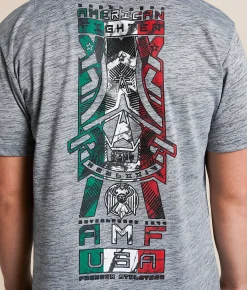 Tops|Graphic T-Shirts | American Fighter Palmas T-Shirt Heather Grey Tetris
