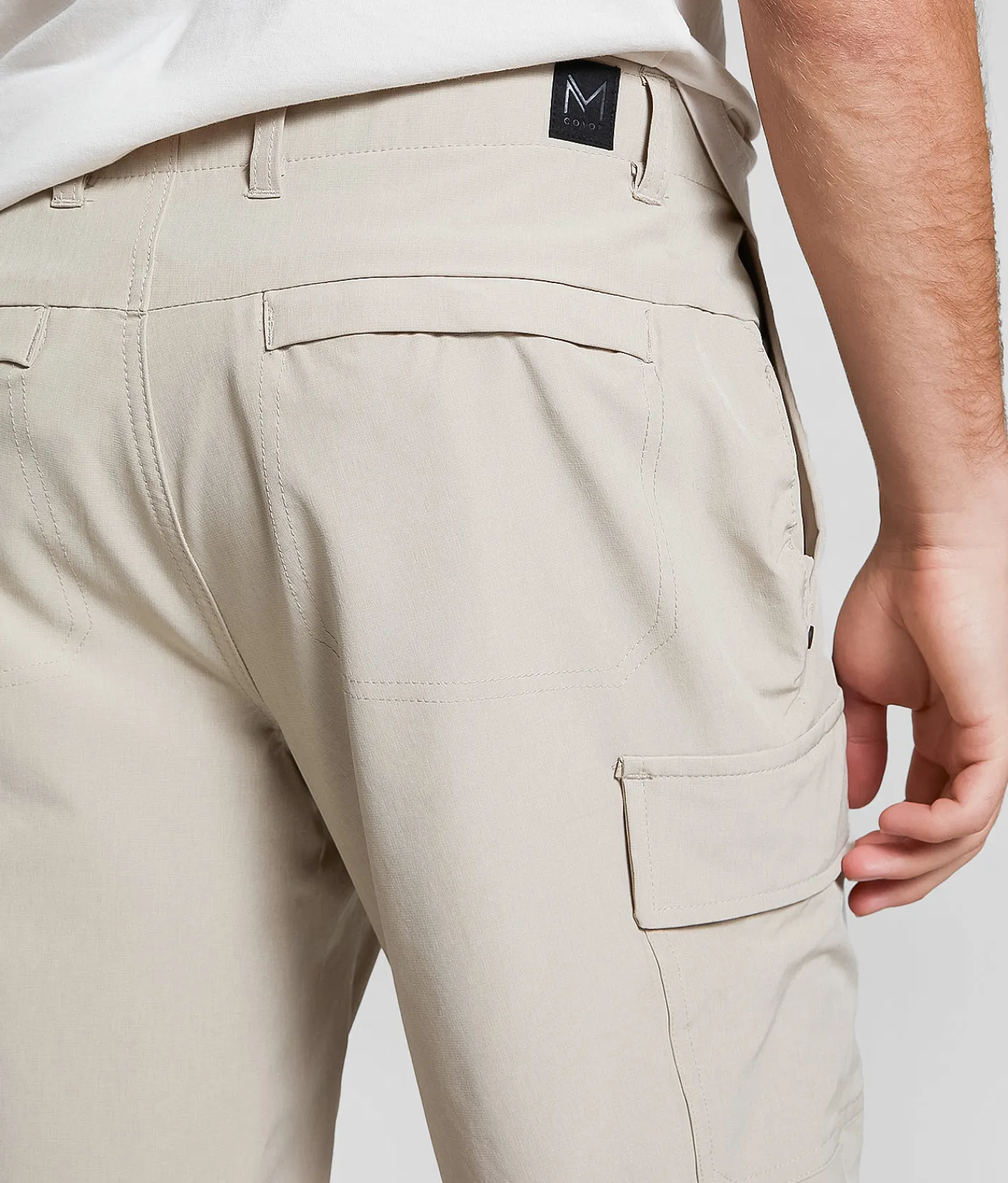 Maven Co-op Panoramic Cargo Stretch Short Dark Tan Light Tan Hot