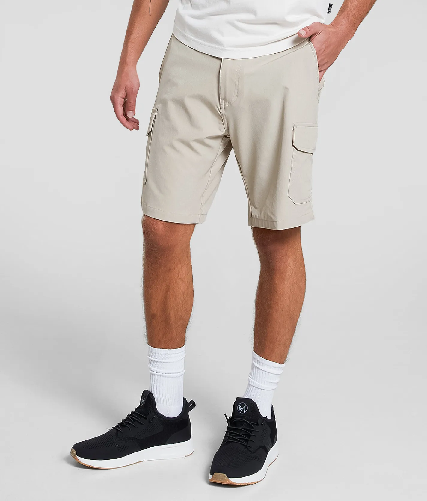 Maven Co-op Panoramic Cargo Stretch Short Dark Tan Light Tan Hot