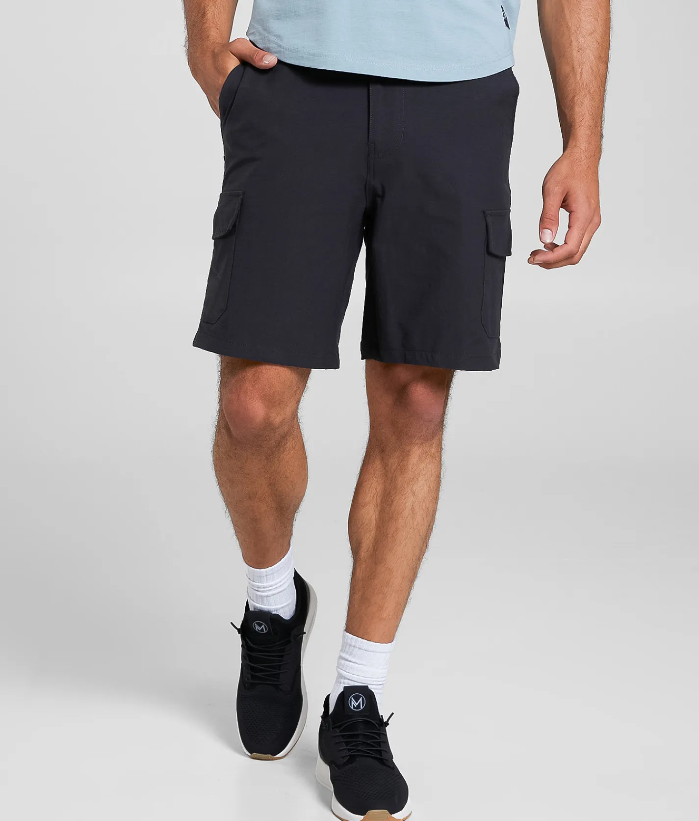 Bottoms|Shorts | Maven Co-op Panoramic Cargo Stretch Short Light Grey
