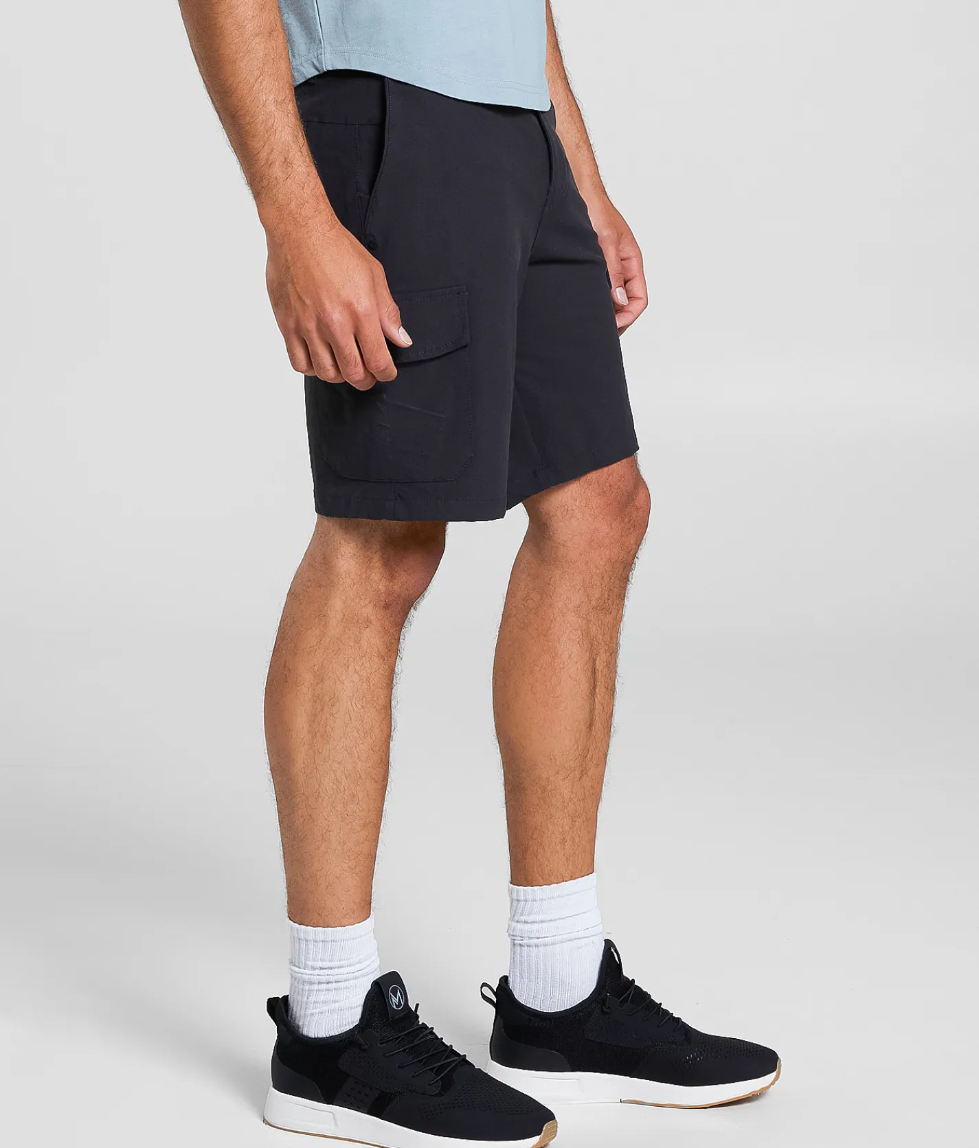 Bottoms|Shorts | Maven Co-op Panoramic Cargo Stretch Short Light Grey