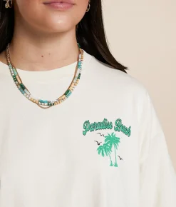 Modish Rebel Paradise Beach T-Shirt Birch Best