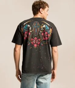 Affliction Paradise Lost T-Shirt Lamp Black Best