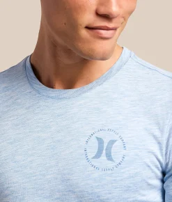 Tops|Graphic T-Shirts | Hurley Parallel T-Shirt White Blue Heroic