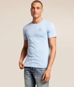 Tops|Graphic T-Shirts | Hurley Parallel T-Shirt White Blue Heroic