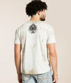 Affliction Paramount T-Shirt Antique White Clearance