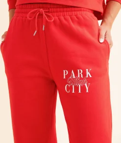 Bottoms | FITZ + EDDI Park City Utah Jogger High Risk Red