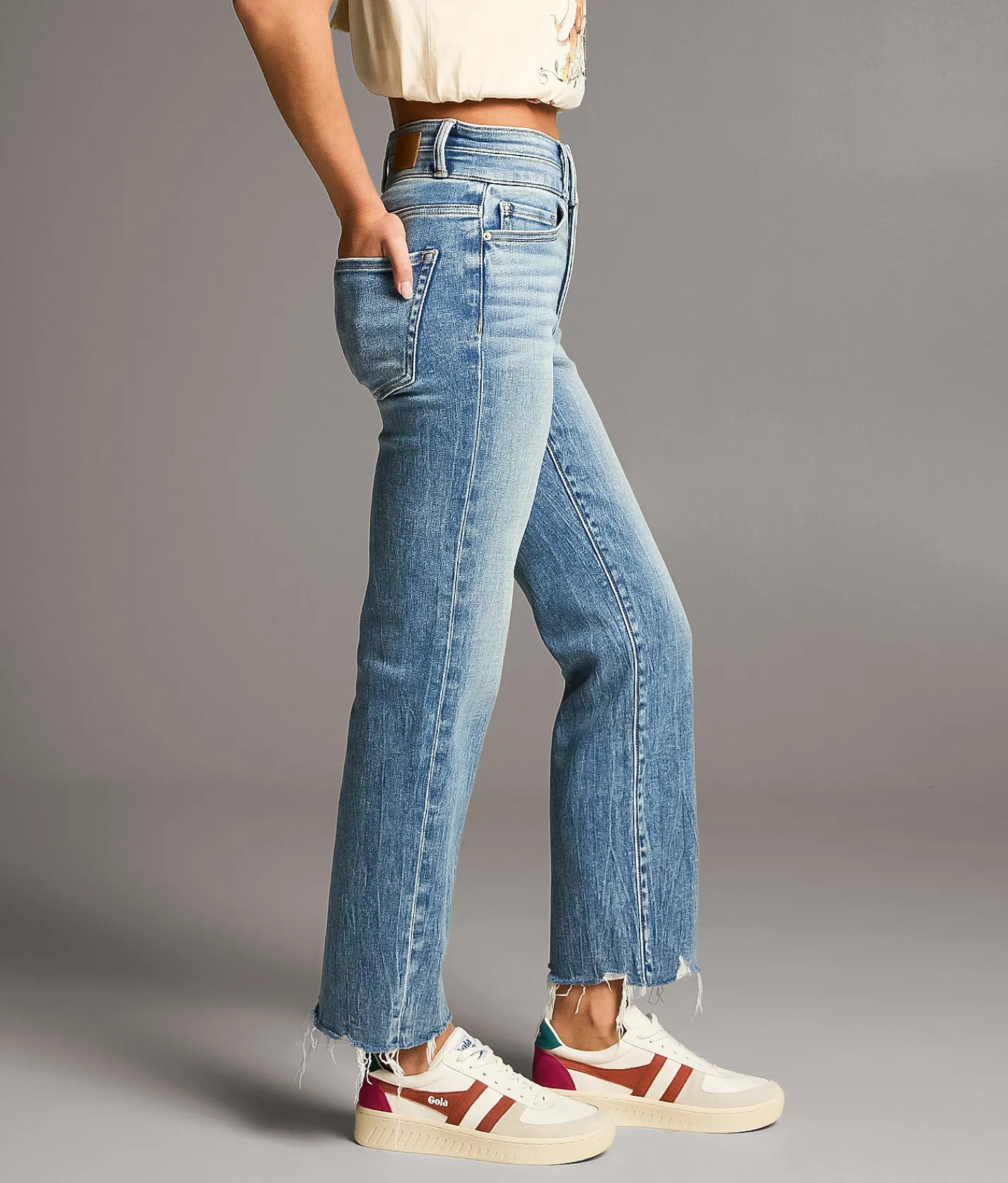 Jeans|Bottoms | BKE Parker Cropped Straight Stretch Jean Winkle 4